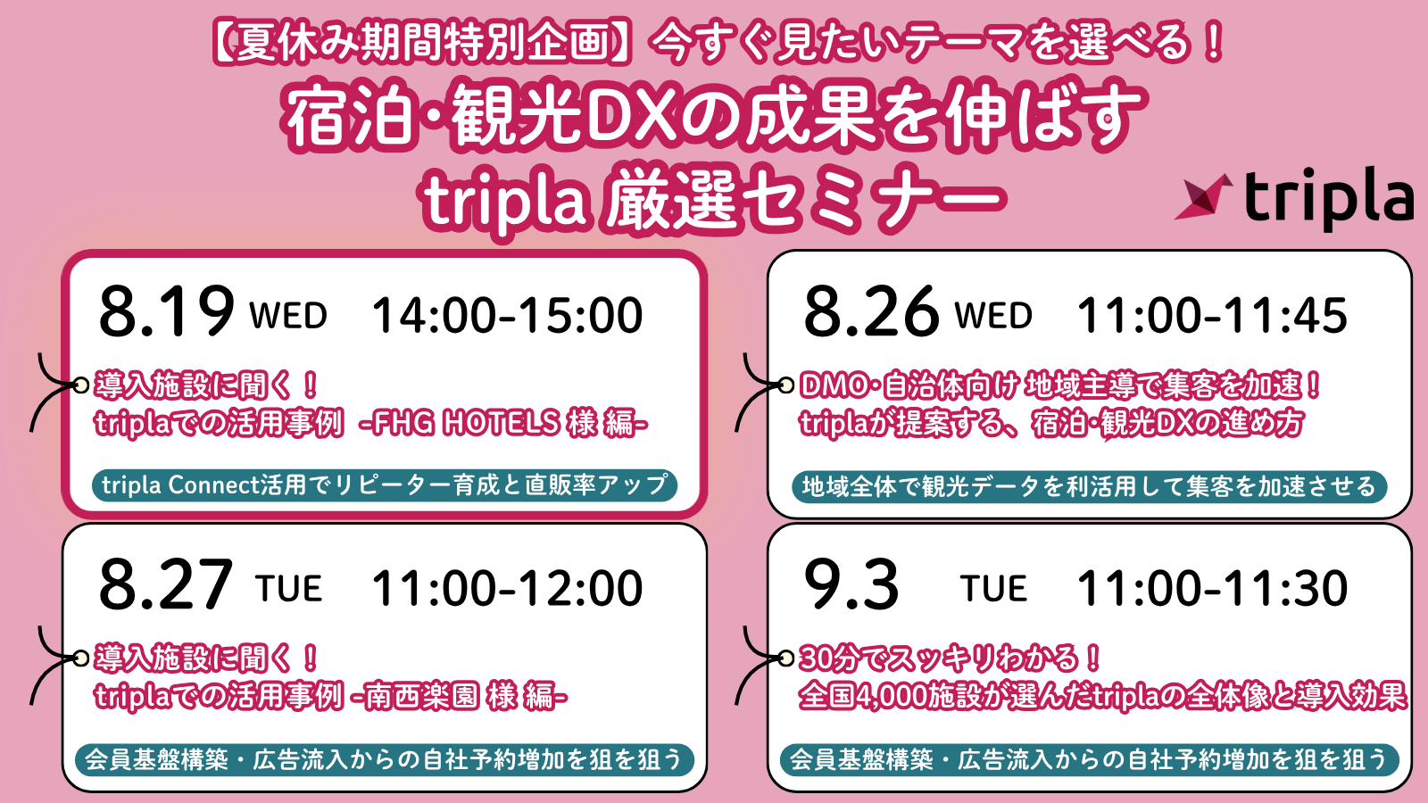 導入施設に聞く！ triplaでの活用事例  -FHG HOTELS 様 編-